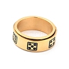 Titanium Steel Spinner Ring RJEW-C019-06G-2