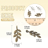 60Pcs 2 Colors Tibetan Style Alloy Pendants FIND-YW0011-27-3