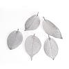 Electroplated Natural Leaf Big Pendants IFIN-Q119-02B-1