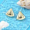 Brass Stud Earrings for Women EJEW-U035-07G-1