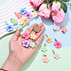 20Pcs 10 Style Resin Pendant Decorations HJEW-YW00120-5