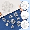20Pcs 4 Styles Iron Wire Pendants FIND-FS0003-39-3