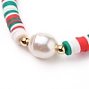 Polymer Clay Heishi Beads Stretch Bracelets BJEW-JB05707-3
