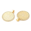 Brass with Cubic Zirconia Pendants KK-K332-16A-G-3