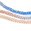 Transparent Painted Glass Beads Strands DGLA-A034-T2mm-A02-4