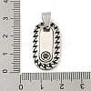 304 Stainless Steel Pendants STAS-F307-03P-3