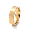 201 Stainless Steel Plain Band Ring for Women RJEW-I089-34A-G-1