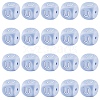 20Pcs Blue Cube Letter Silicone Beads 12x12x12mm Square Dice Alphabet Beads with 2mm Hole Spacer Loose Letter Beads for Bracelet Necklace Jewelry Making JX434U-1