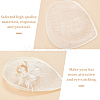 Linen Mini Hat Fascinator Base AJEW-WH0561-32C-4