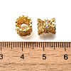 Rack Plating Brass Micro Pave Cubic Zirconia Connector Charms KK-M313-06G-2