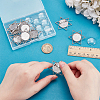 10Pcs Vintage Tibetan Style Alloy Star Brooch Cabochon Bezel Settings FIND-PH0027-51-3