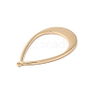 Brass Open Back Bezel Big Pendants KK-O144-28G-2