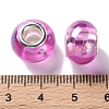 Shell Transparent Copper Buckle Acrylic European Beads OACR-M024-07P-03-3