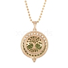 Golden Alloy Magnetic Locket Necklaces PW-WG67297-25-1