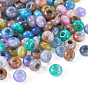 Transparent Crackle Acrylic Beads CACR-TAC0003-9