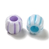 Opaque Acrylic European Beads OACR-E039-13-2