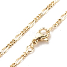 Brass Figaro Chains Necklace for Women X-NJEW-P265-28G