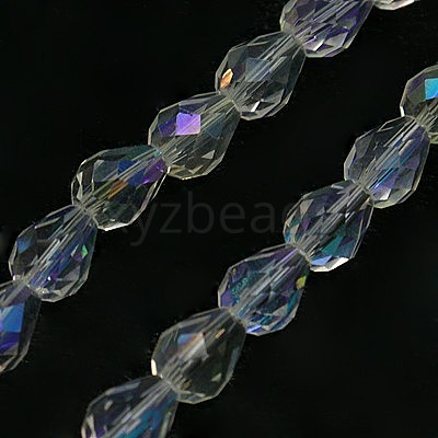 Electroplate Glass Bead Strands X-EGLA-E010-5x7mm-AB01-1