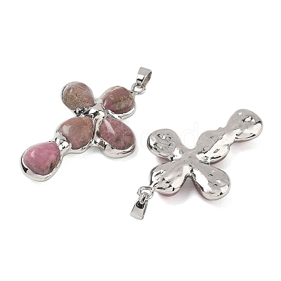 Natural Rhodonite Pendants GG-CBA9F30-02P-14-1