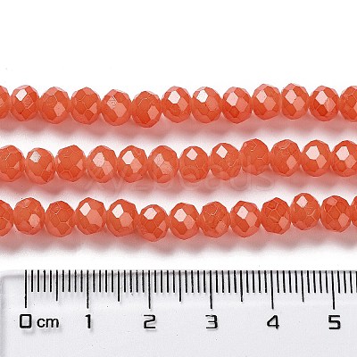 Baking Paint Imitation Jade Glass Bead Strands LS-DGLA-A034-J6MM-A12-1
