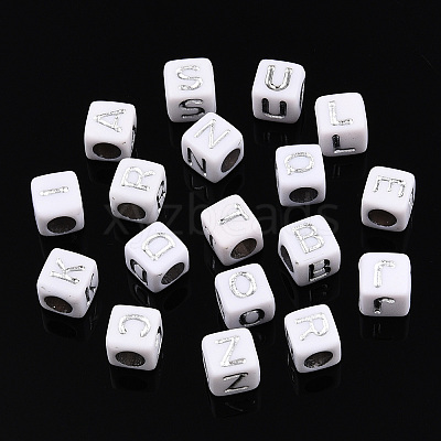 Plating Acrylic Beads SACR-S297-08-1