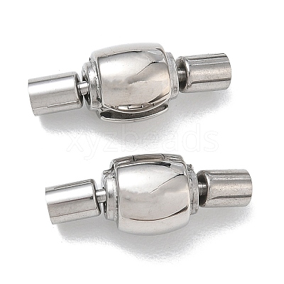 304 Stainless Steel European Clasps with Cord Ends SA-CBABC0F-10P-1