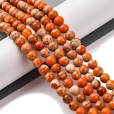 Dyed Natural Regalite/Imperial Jasper/Sea Sediment Jasper Beads Strands G-B124-C02-08-1