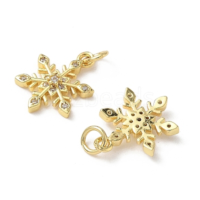Brass Micro Pave Cubic Zirconia Pendants KK-I371-10G-1