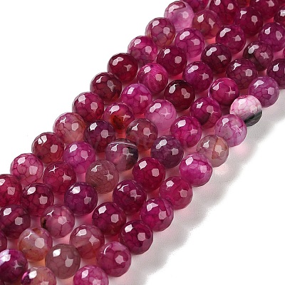Natural Agate Beads Strands G-M437-C01-01F-1