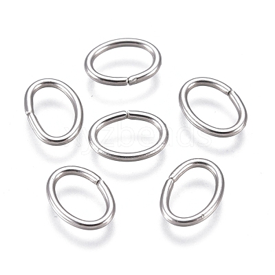 Tarnish Resistant 304 Stainless Steel Open Jump Rings STAS-F250-11P-O-1