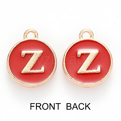 Golden Plated Enamel Alloy Charms ENAM-SZ0001-26C-Z-1