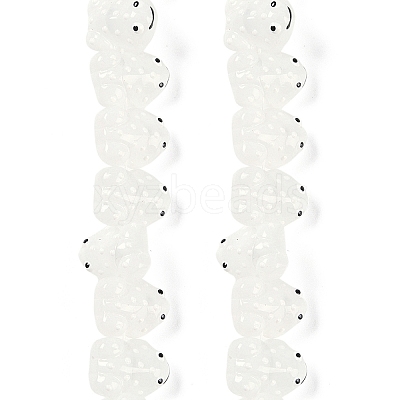 Transparent Glass Enamel Beads Strands GLAA-B021-05A-1