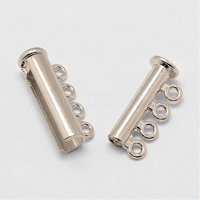 Alloy Magnetic Slide Lock Clasps PALLOY-P103-03-1