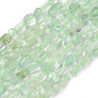Natural Green Fluorite Beads Strands G-D339-A02-1