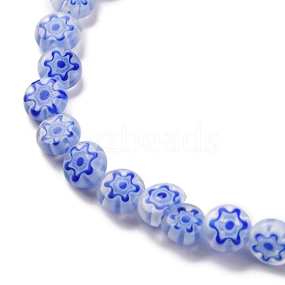 Handmade Millefiori Lampwork Beads Strands LAMP-G164-11E-1