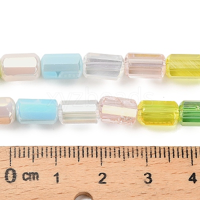 Electroplated Glass Beads Strands EGLA-P067-01A-03-1