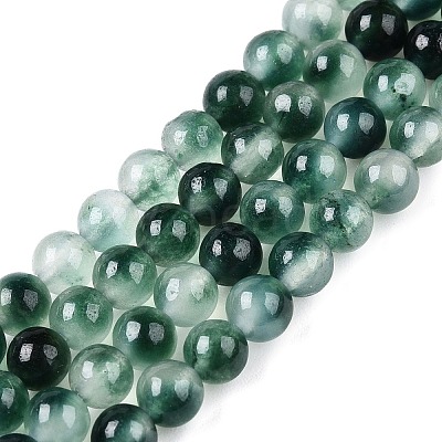 Dyed Natural White Jade Beads Strands G-T140-4mm-A07-1