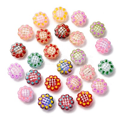 Glass Enamel Beads GLAA-C038-02-1