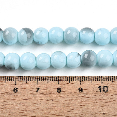 Baking Paint Glass Beads X1-DGLA-N013-8mm-03-1