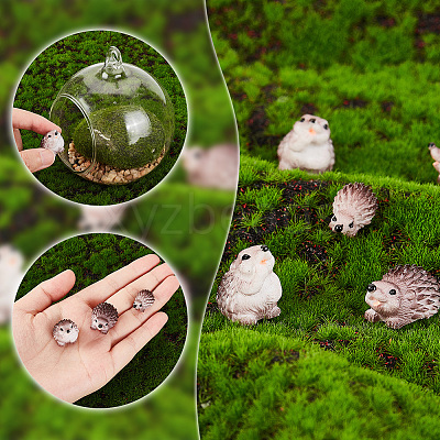 30Pcs 3 Style Resin Hedgehog Display Decorations DJEW-GA0001-46-1