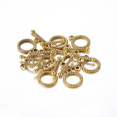 Tibetan Style Alloy Toggle Clasps X-GAC2016-NF-1