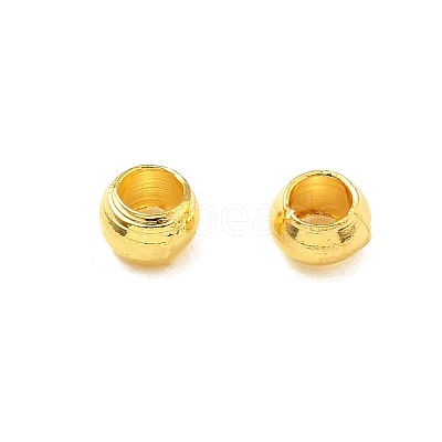 Brass Crimp Beads KK-S509-01G-03-1