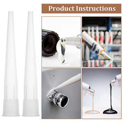 Plastic Caulking Nozzle Applicators TOOL-WH0136-83-1