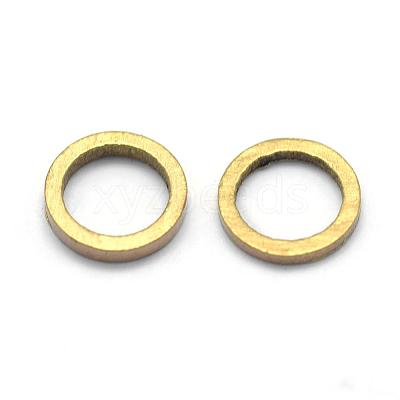 Brass Linking Rings KK-P119-20-6mm-RS-1