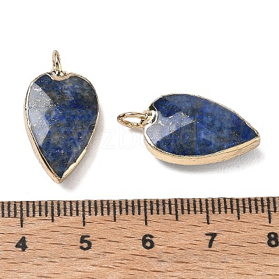 Dyed Natural Lapis Lazuli Pendants G-G012-13G-08-1