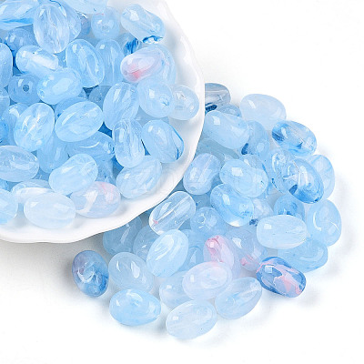 Transparent Acrylic Beads TACR-T028-38I-1
