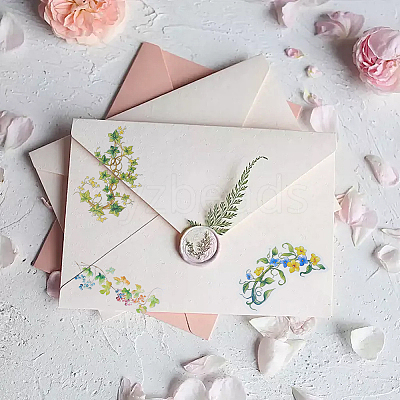 120Pcs 6 Styles Flower PET Decorative Stickers DIY-SP0006-78-1