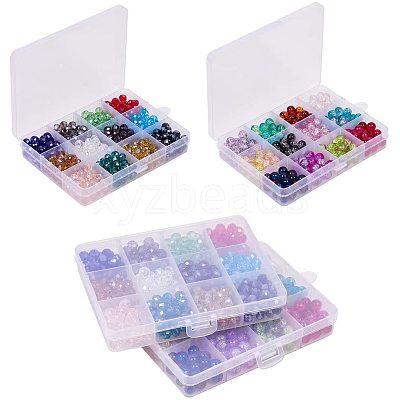 Spray Painted Crackle/Electroplate Glass Beads GLAA-PH0007-42-1