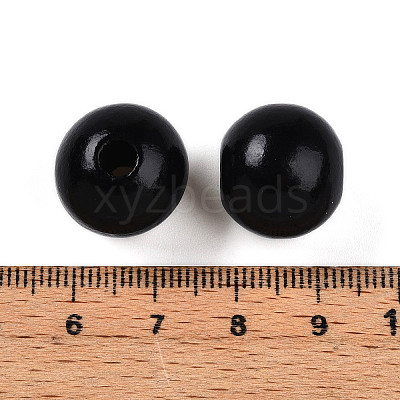Painted Natural Wood Beads WOOD-A018-16mm-20-1