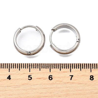 304 Stainless Steel Hoop Earrings EJEW-Z123-01B-P-1